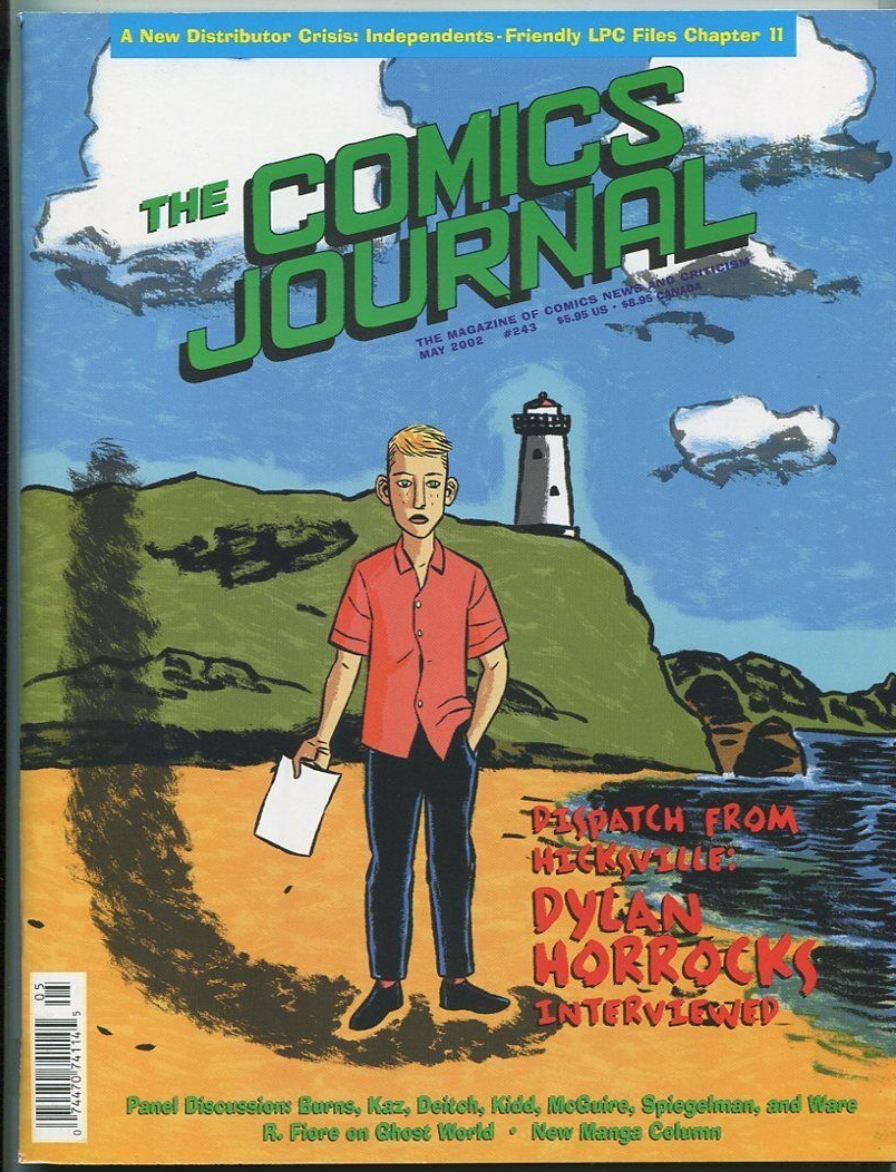 The Comics Journal # 243, May 2002 magazine back issue The Comics Journal magizine back copy 