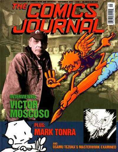 The Comics Journal # 246, September 2002 magazine back issue The Comics Journal magizine back copy 