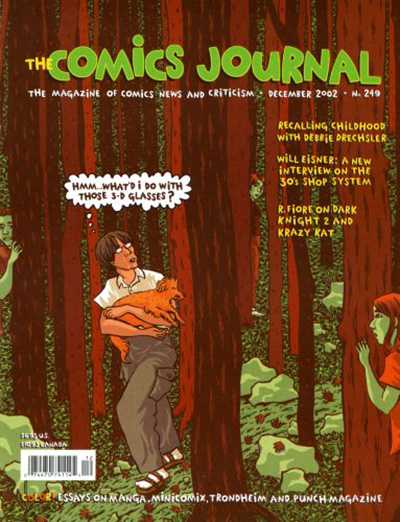 The Comics Journal # 249, December 2002 magazine back issue The Comics Journal magizine back copy 