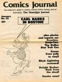 The Comics Journal # 32, January 1977 magazine back issue cover image