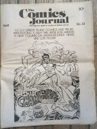 The Comics Journal # 33, April 1977 magazine back issue cover image