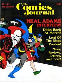The Comics Journal # 43, December 1978 magazine back issue cover image