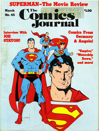 The Comics Journal # 45, March 1979 magazine back issue cover image