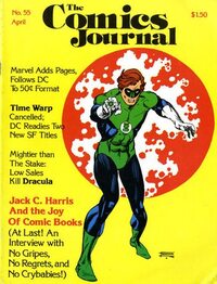 The Comics Journal # 55, April 1980 magazine back issue cover image