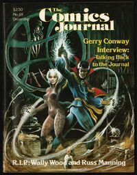 The Comics Journal # 69, December 1981 magazine back issue cover image