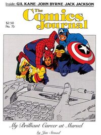The Comics Journal # 75, September 1982 magazine back issue cover image