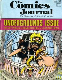 The Comics Journal # 92, August 1984 Magazine Back Copies Magizines Mags
