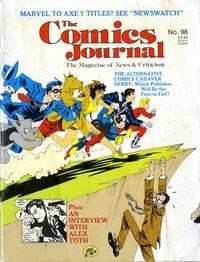 The Comics Journal # 98, May 1985 magazine back issue cover image