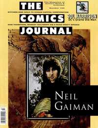Neil Gaiman magazine cover appearance The Comics Journal # 169, July 1994