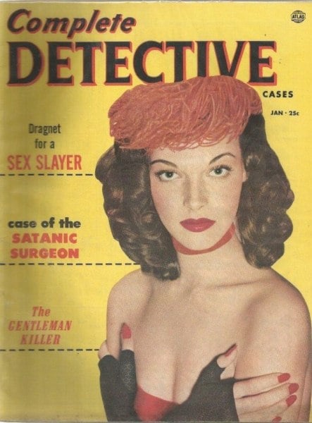 Complete Detective Cases January 1953 magazine back issue Complete Detective Cases magizine back copy 