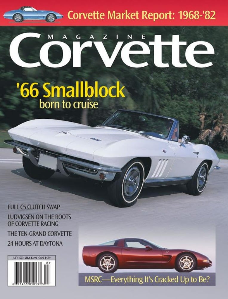Corvette 6, July 2003 Magazine Back Issue. Corvette Jul 2003