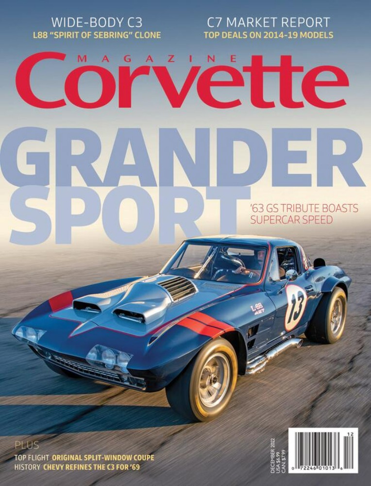 Corvette # 157, December 2022 magazine back issue Corvette magizine back copy 