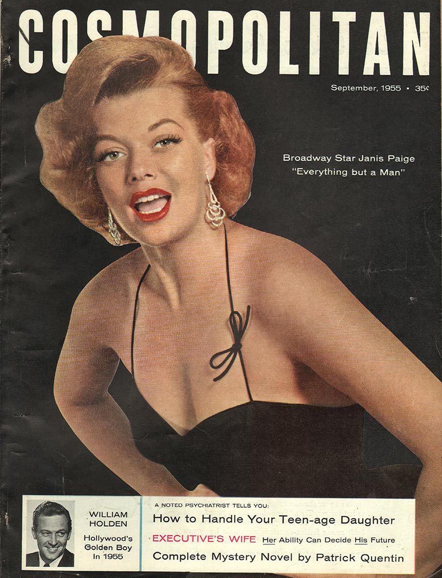 Cosmopolitan September 1955 magazine back issue Cosmopolitan magizine back copy 