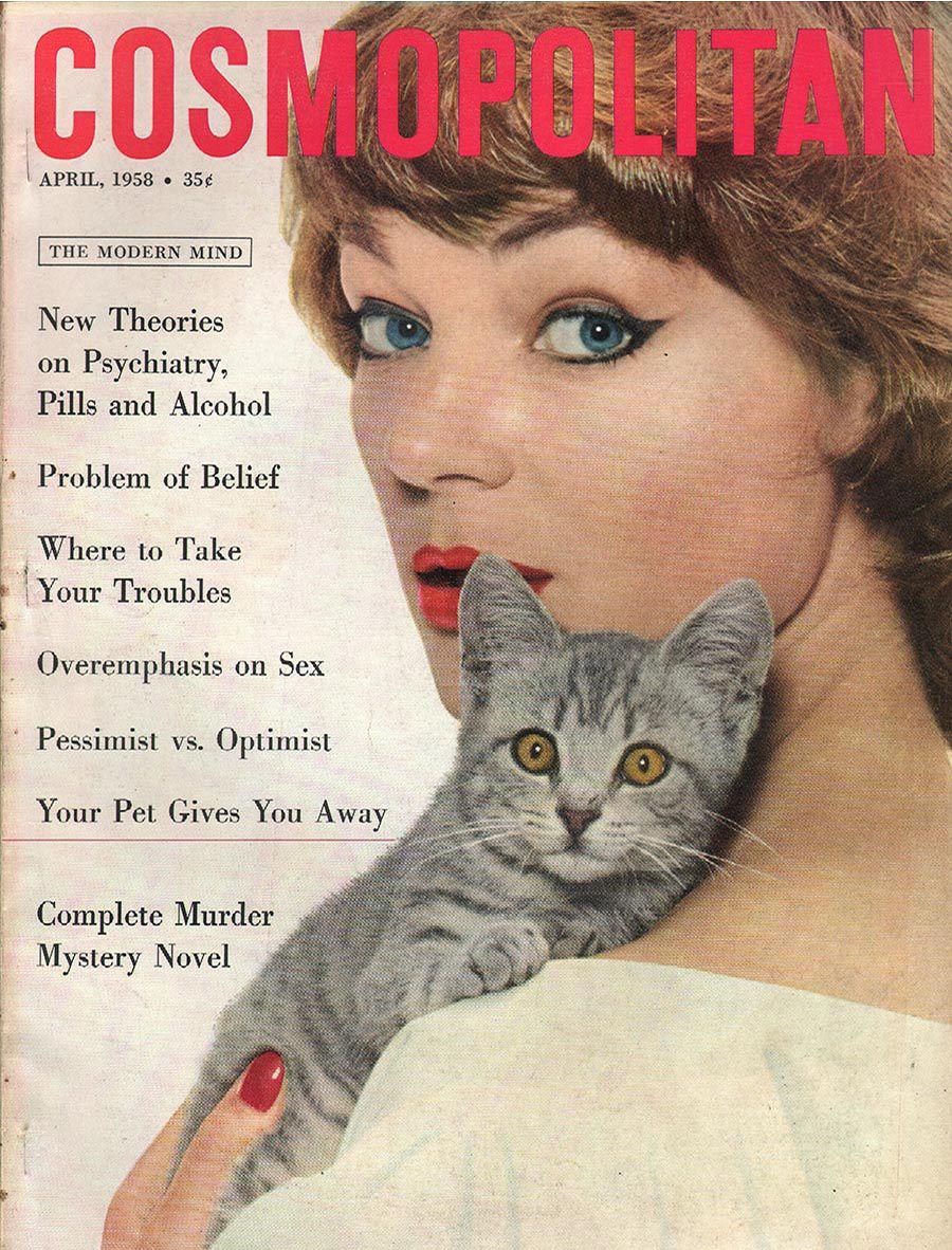 Cosmopolitan April 1958 magazine back issue Cosmopolitan magizine back copy 