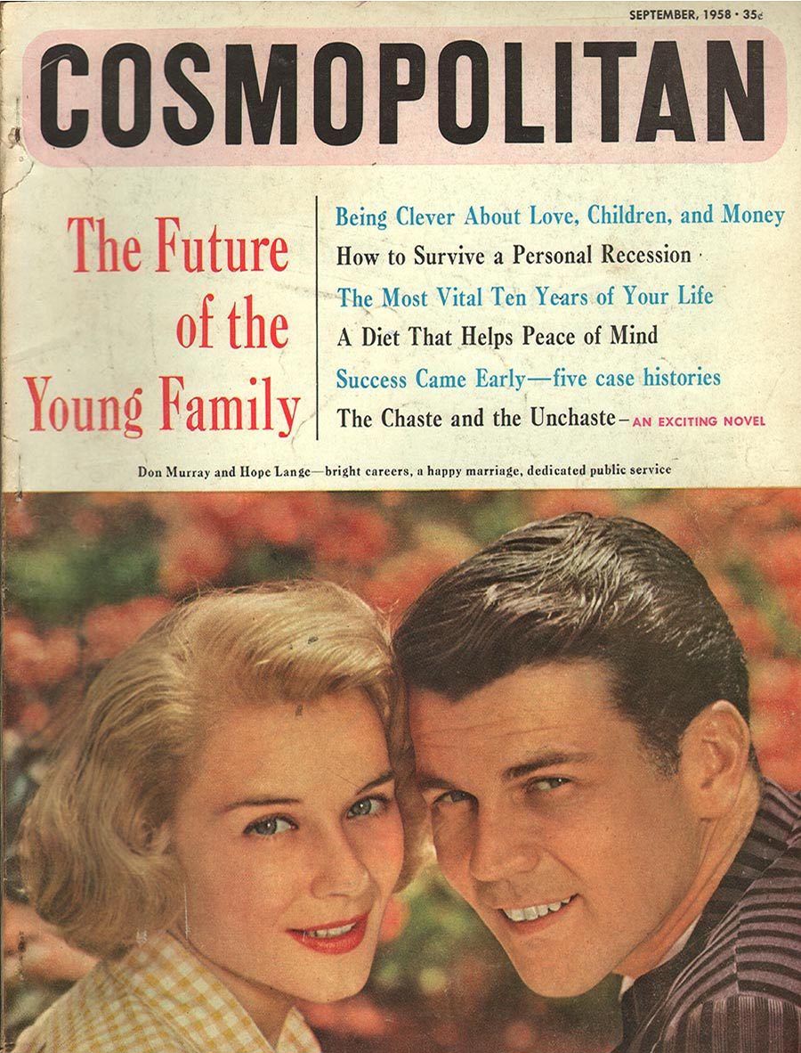 Cosmopolitan September 1958 magazine back issue Cosmopolitan magizine back copy 