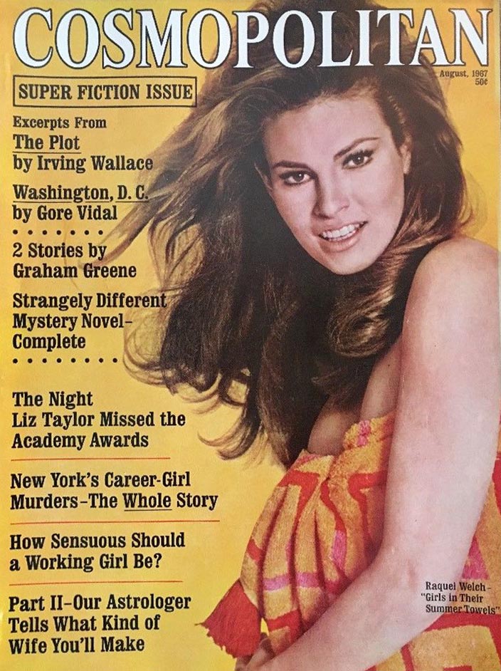 Cosmopolitan August 1967 magazine back issue Cosmopolitan magizine back copy 