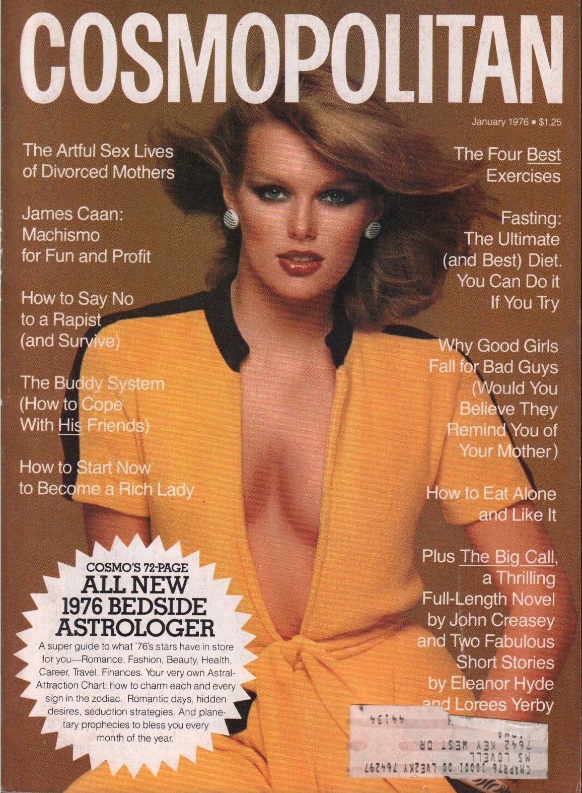 Cosmopolitan January 1976 magazine back issue Cosmopolitan magizine back copy 