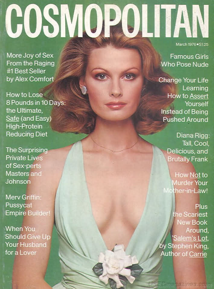 Cosmopolitan March 1976 magazine back issue Cosmopolitan magizine back copy 