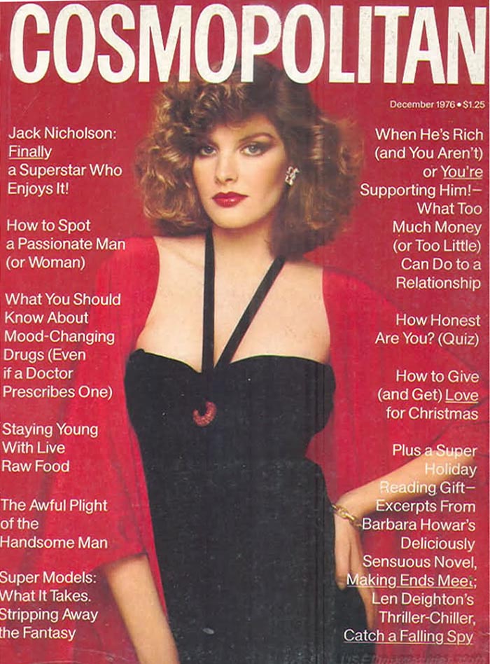 Cosmopolitan December 1976 magazine back issue Cosmopolitan magizine back copy 