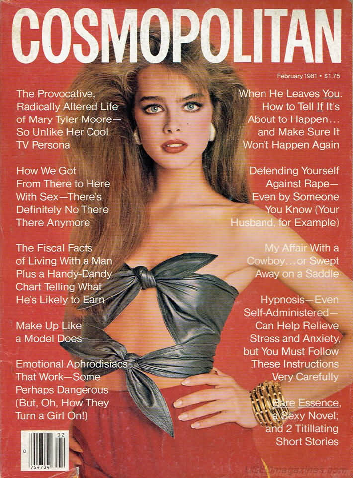 Cosmopolitan February 1981 magazine back issue Cosmopolitan magizine back copy 