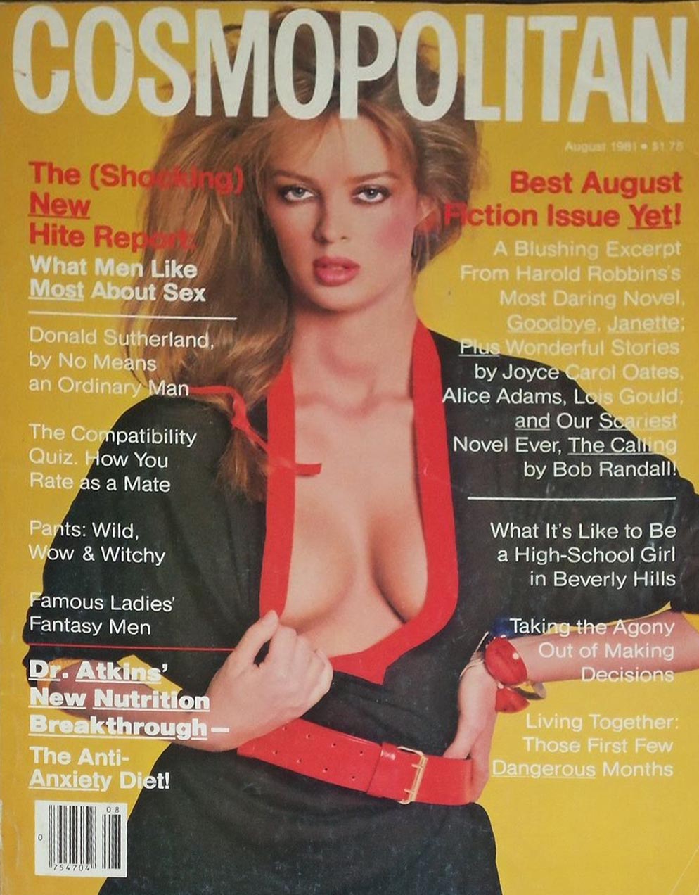 Cosmopolitan August 1981 magazine back issue Cosmopolitan magizine back copy 