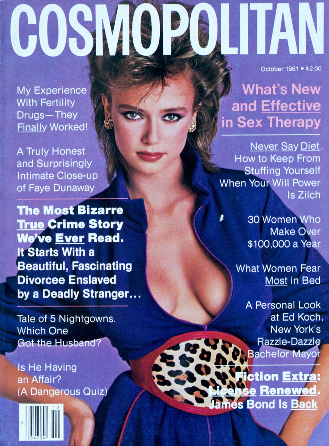 Cosmopolitan October 1981 magazine back issue Cosmopolitan magizine back copy 