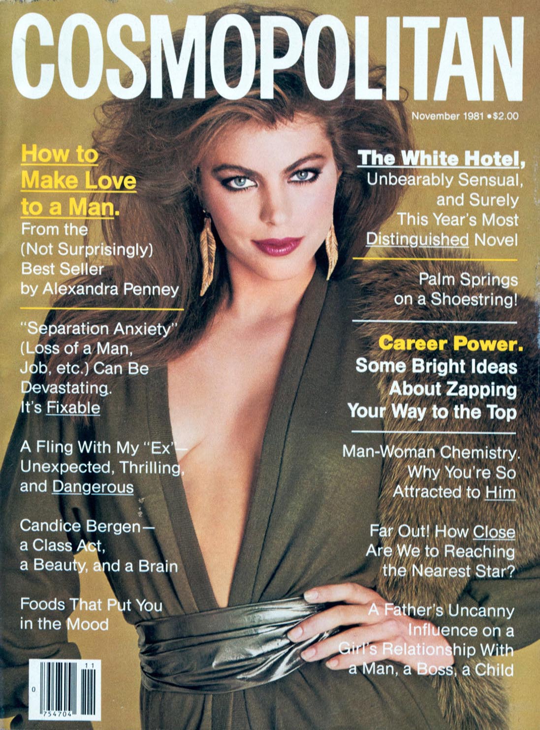Cosmopolitan November 1981 magazine back issue Cosmopolitan magizine back copy 