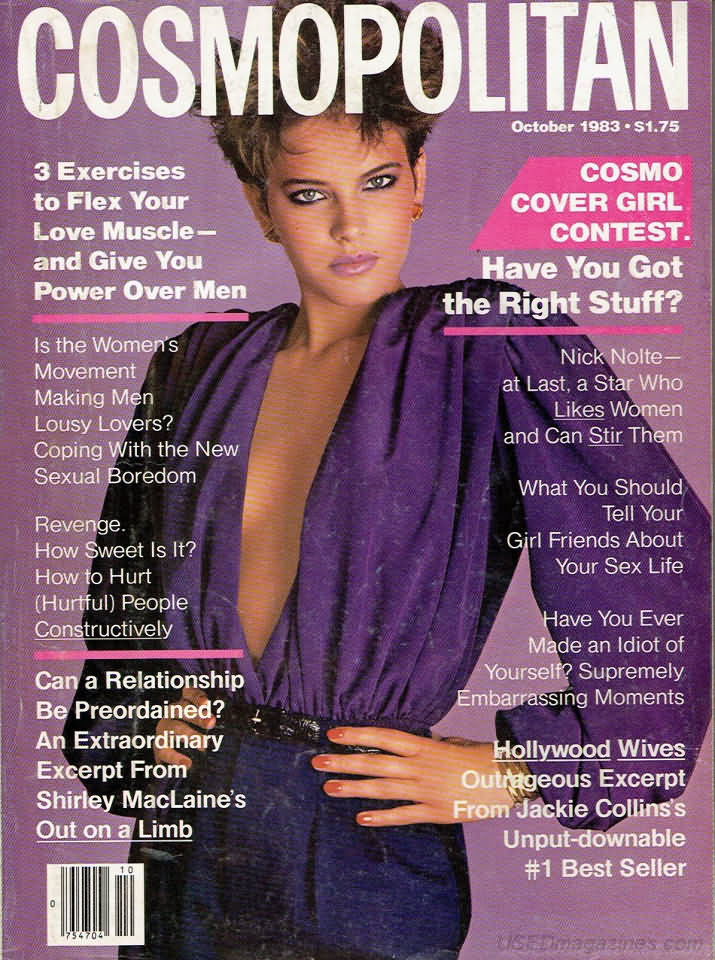 Cosmopolitan October 1983 magazine back issue Cosmopolitan magizine back copy 