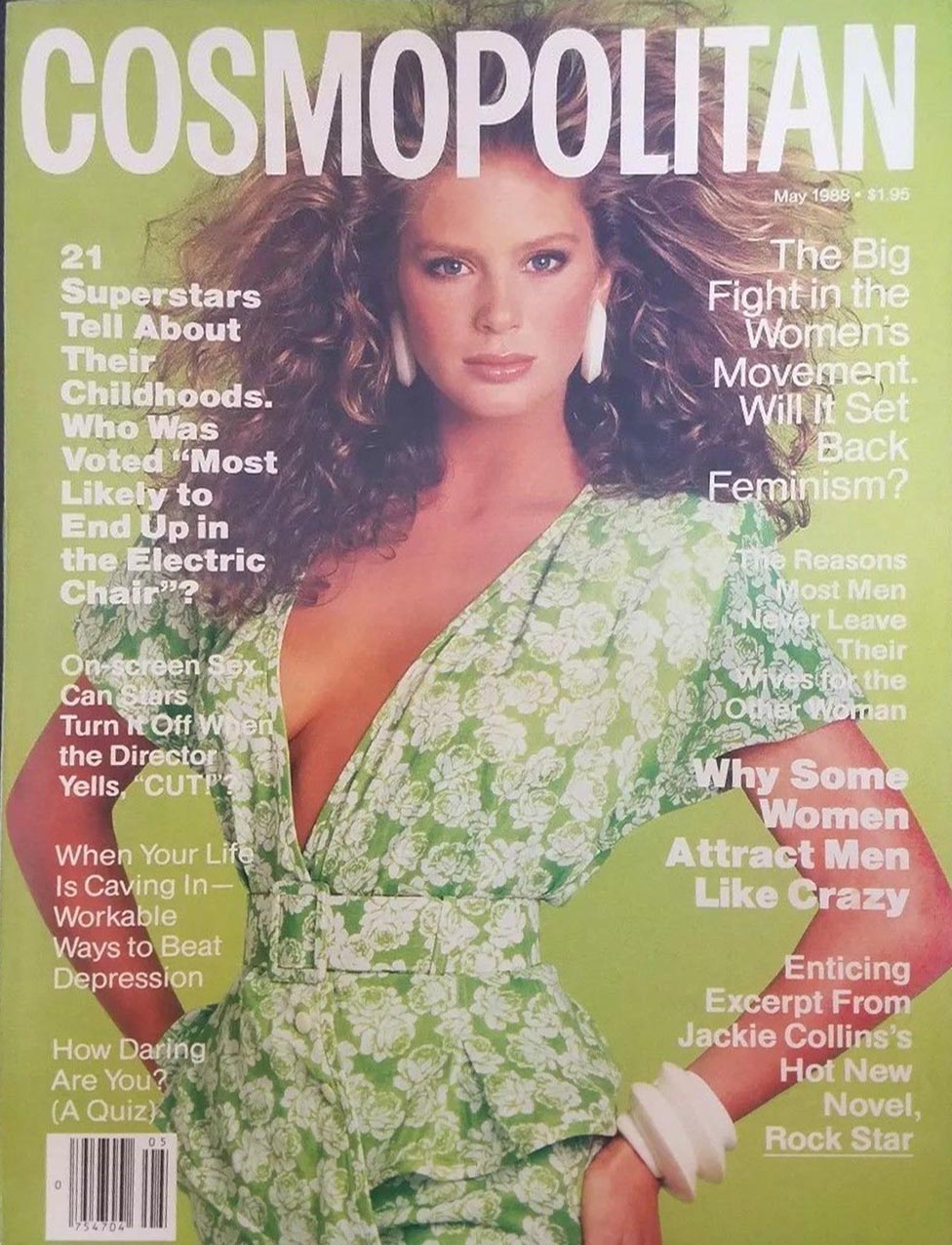 Cosmopolitan May 1988 magazine back issue Cosmopolitan magizine back copy 