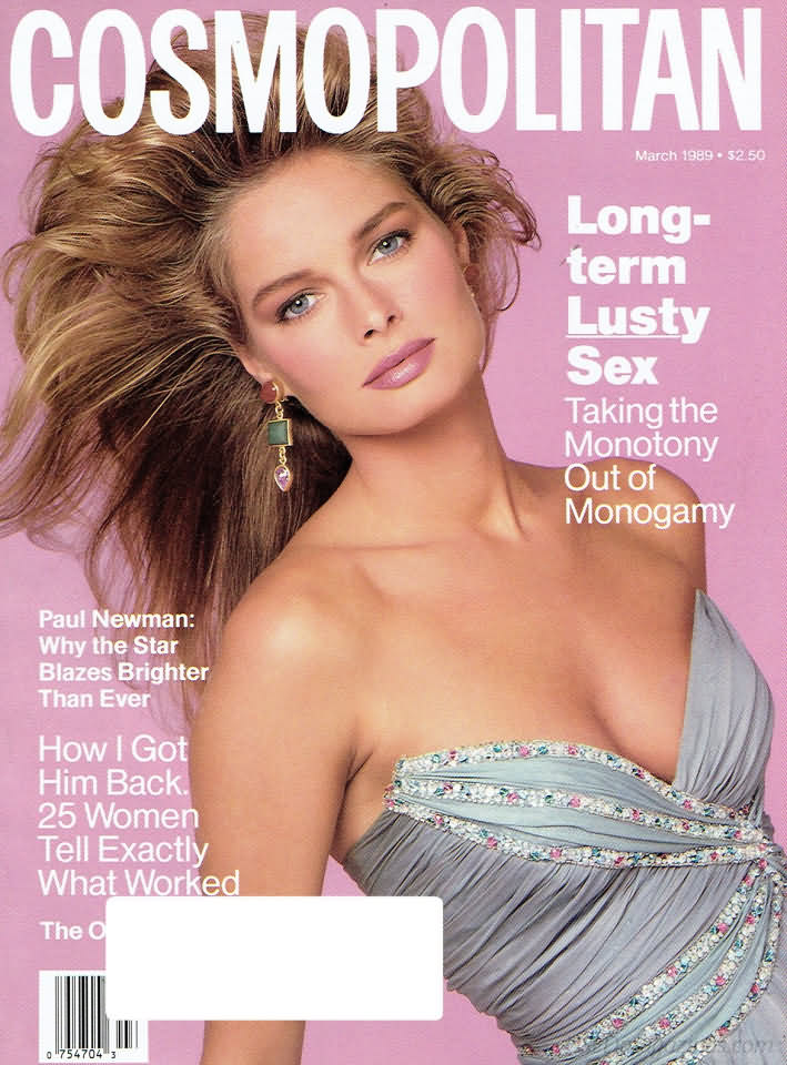 Cosmopolitan March 1989 magazine back issue Cosmopolitan magizine back copy 
