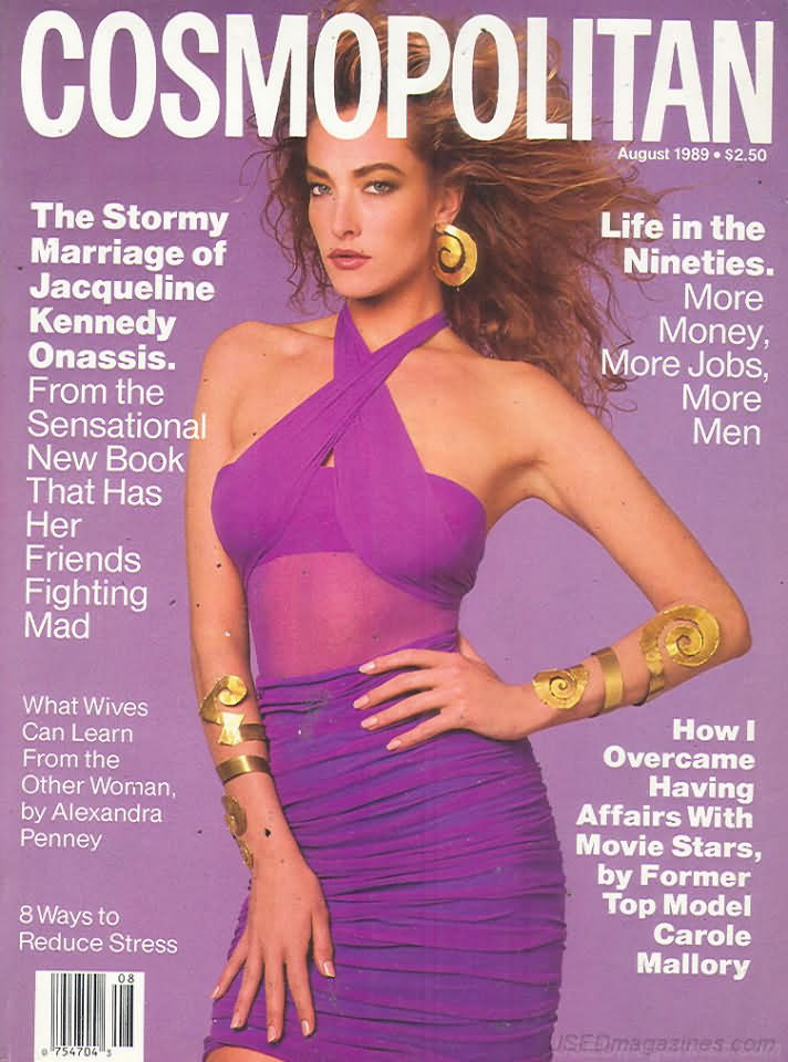 Cosmopolitan August 1989 magazine back issue Cosmopolitan magizine back copy 