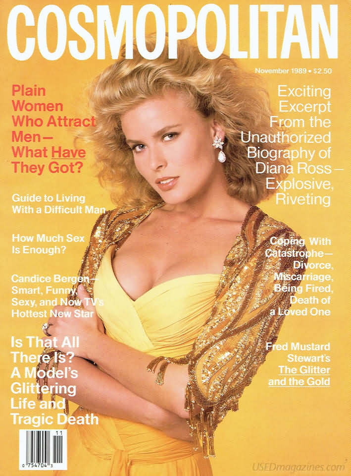 Cosmopolitan November 1989 magazine back issue Cosmopolitan magizine back copy 