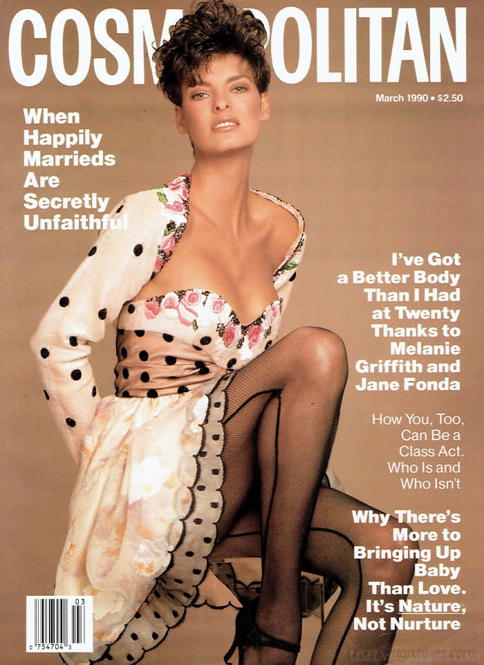 Cosmopolitan March 1990 magazine back issue Cosmopolitan magizine back copy 