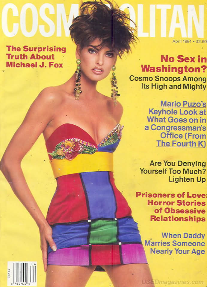 Cosmopolitan April 1991 magazine back issue Cosmopolitan magizine back copy 