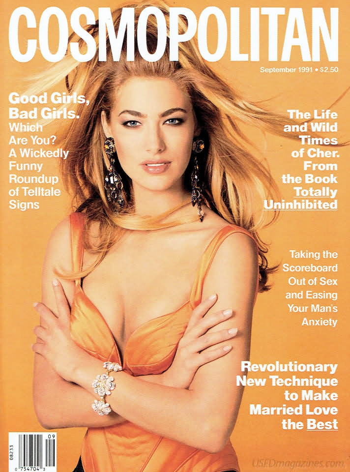 Cosmopolitan September 1991 magazine back issue Cosmopolitan magizine back copy 