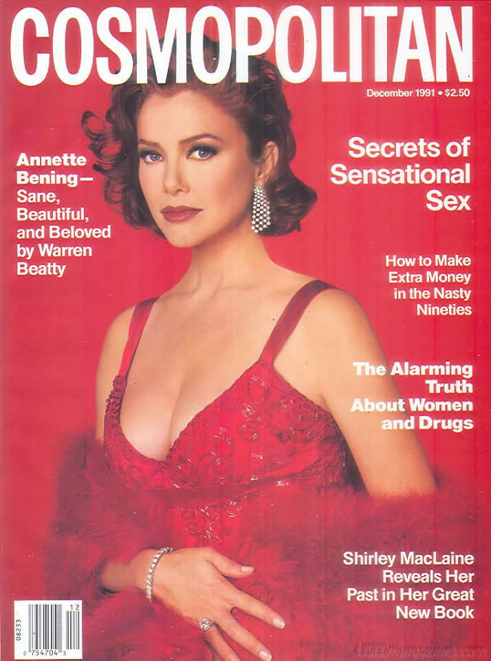 Cosmopolitan December 1991 magazine back issue Cosmopolitan magizine back copy 