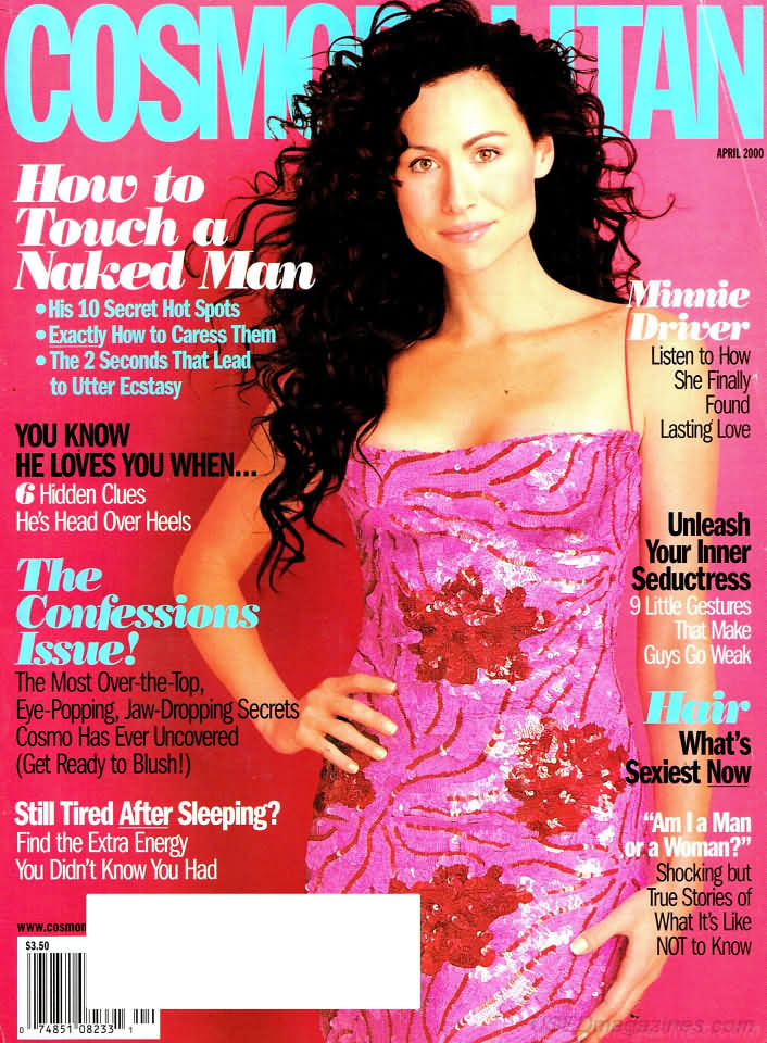 Cosmopolitan April 2000 magazine back issue Cosmopolitan magizine back copy 