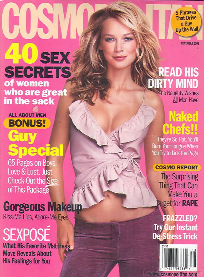 Cosmopolitan November 2002 magazine back issue Cosmopolitan magizine back copy 