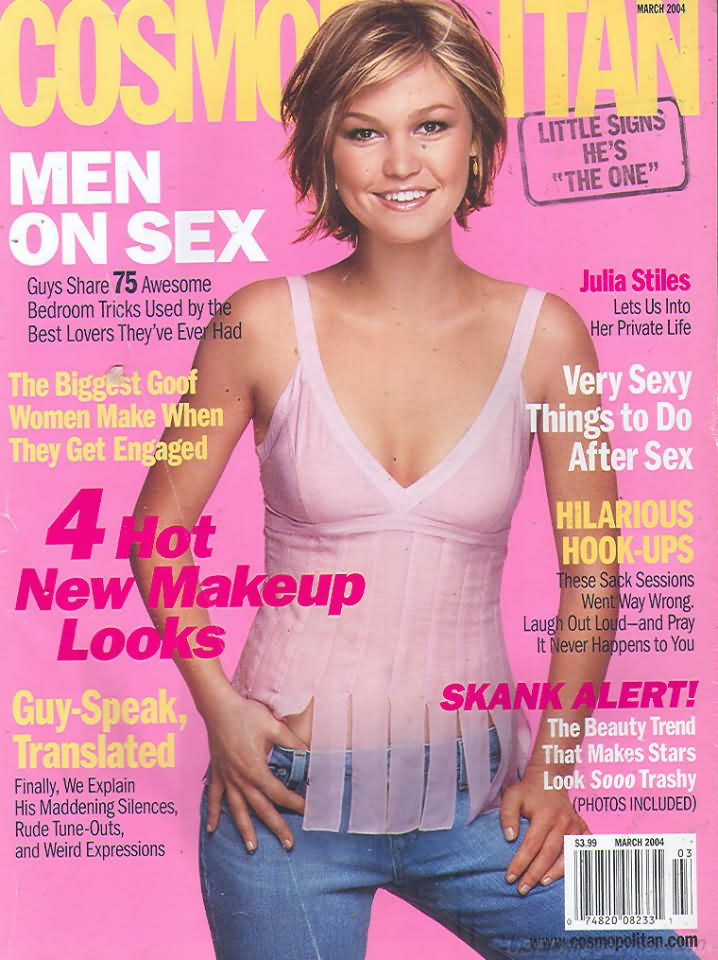Cosmopolitan March 2004 magazine back issue Cosmopolitan magizine back copy 