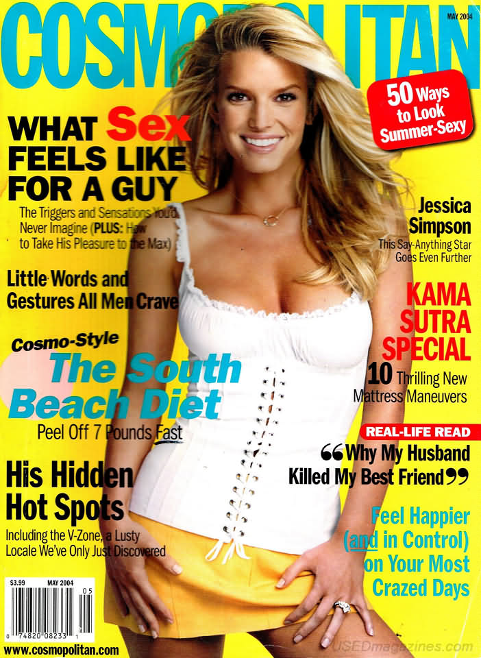 Cosmopolitan May 2004, , Covergirl Jessica Simpson Magazine, Cosm