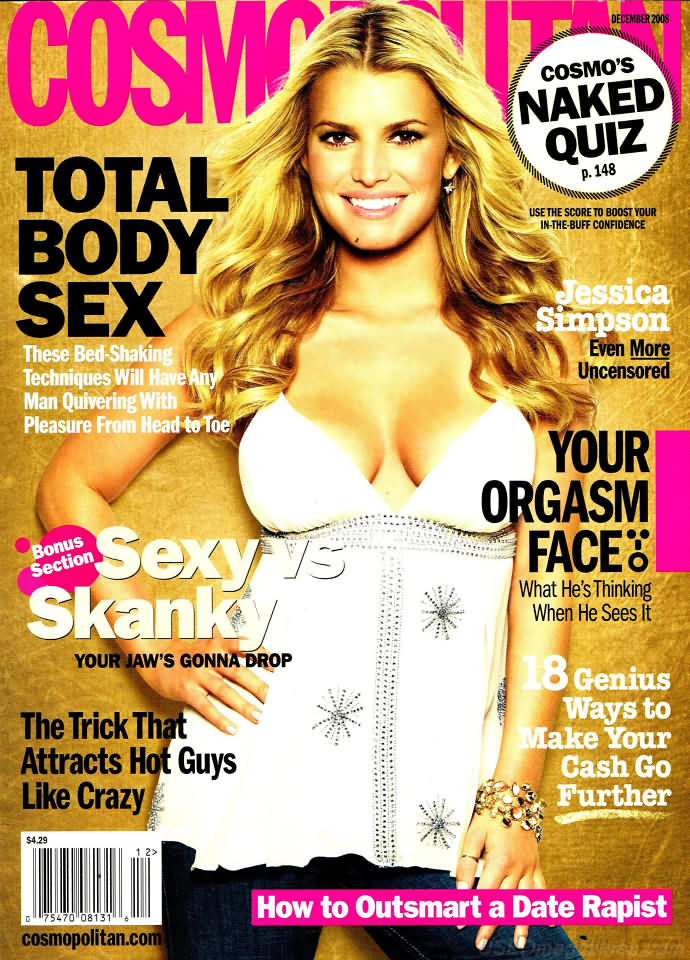 Cosmopolitan December 2008 magazine back issue Cosmopolitan magizine back copy 