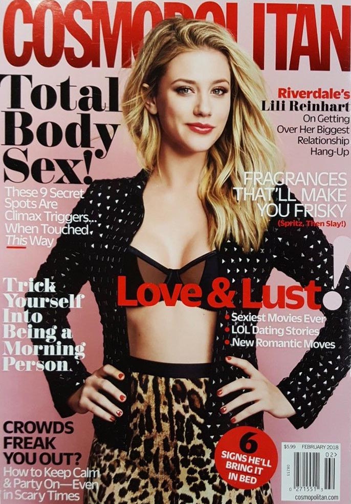 Cosmopolitan February 2018 magazine back issue Cosmopolitan magizine back copy 