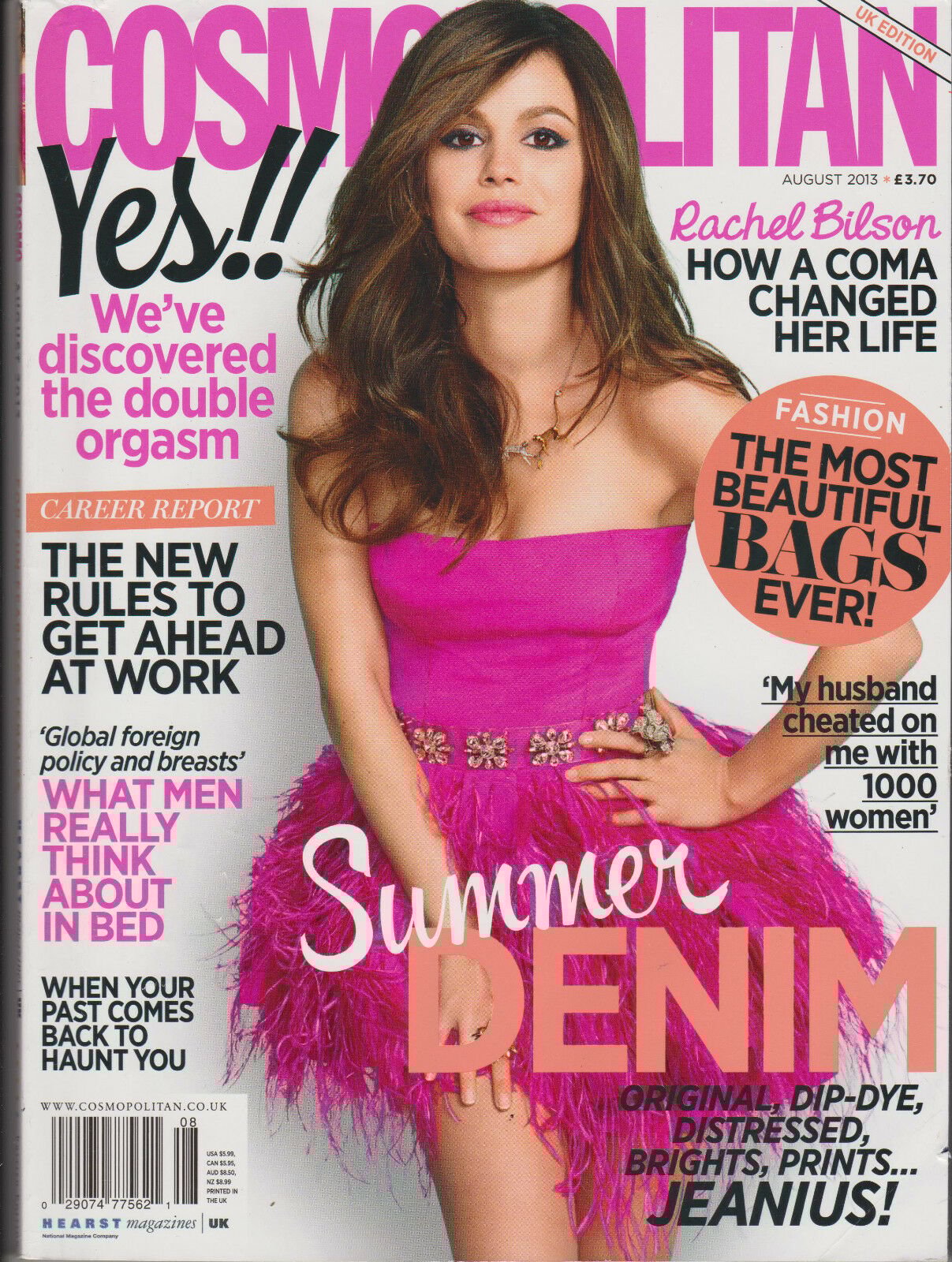 Cosmopolitan uk august 2013 rachel bilson how a coma changed h