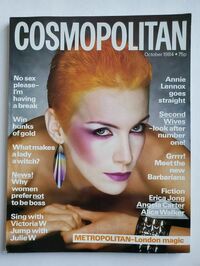 Aneta B magazine cover appearance Cosmopolitan UK October 1984