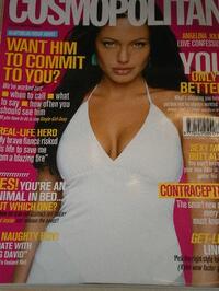 Angelina Jolie magazine cover appearance Cosmopolitan UK September 2003