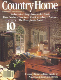 Aneta B magazine cover appearance Country Home February 1989