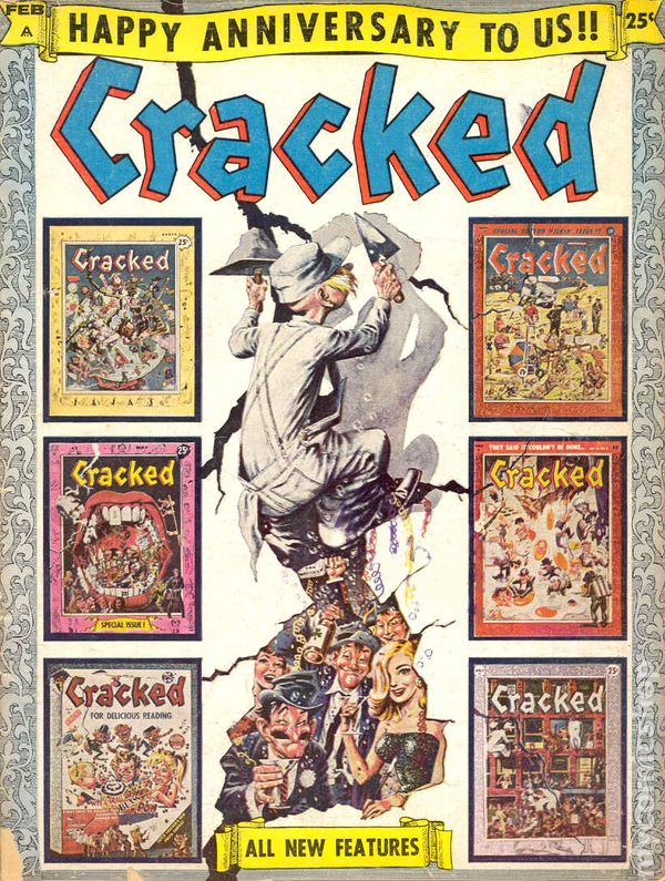 Cracked February 1959 magazine back issue Cracked magizine back copy 