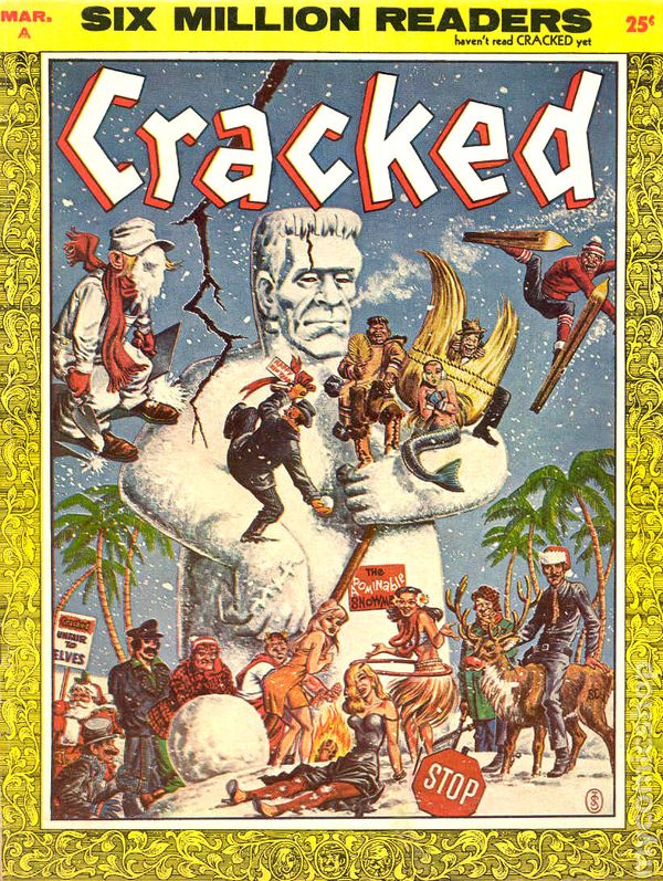 Cracked March 1959 magazine back issue Cracked magizine back copy 
