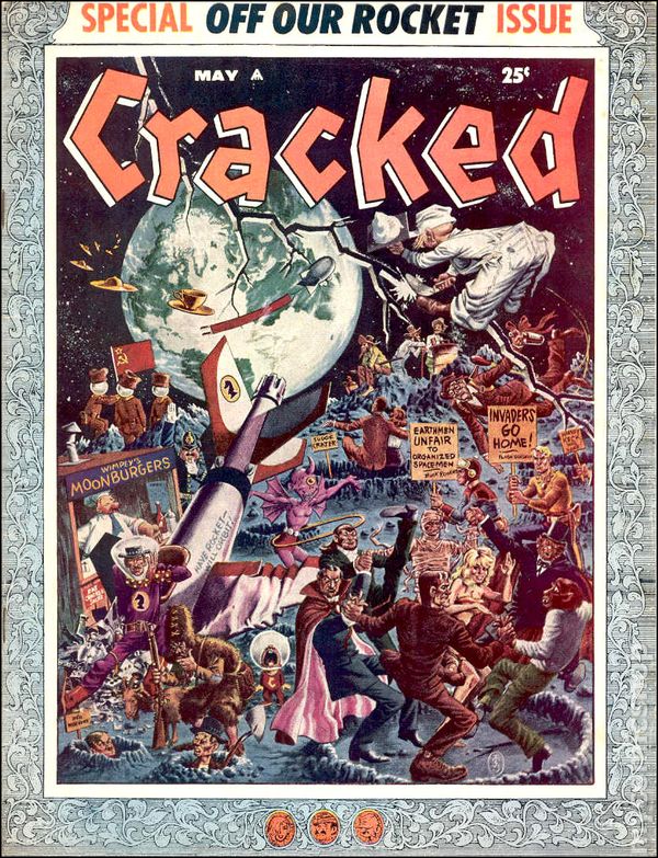 Cracked May 1959 magazine back issue Cracked magizine back copy 