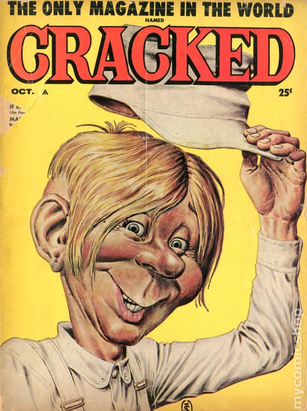 Cracked October 1959 magazine back issue Cracked magizine back copy 